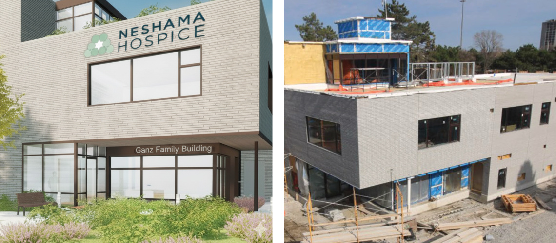 Neshama Hospice building and site rendering